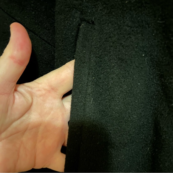 Vintage 1940s/1950s Worumbo Cashmere one button swing coat M Woolen long - Picture 6 of 10